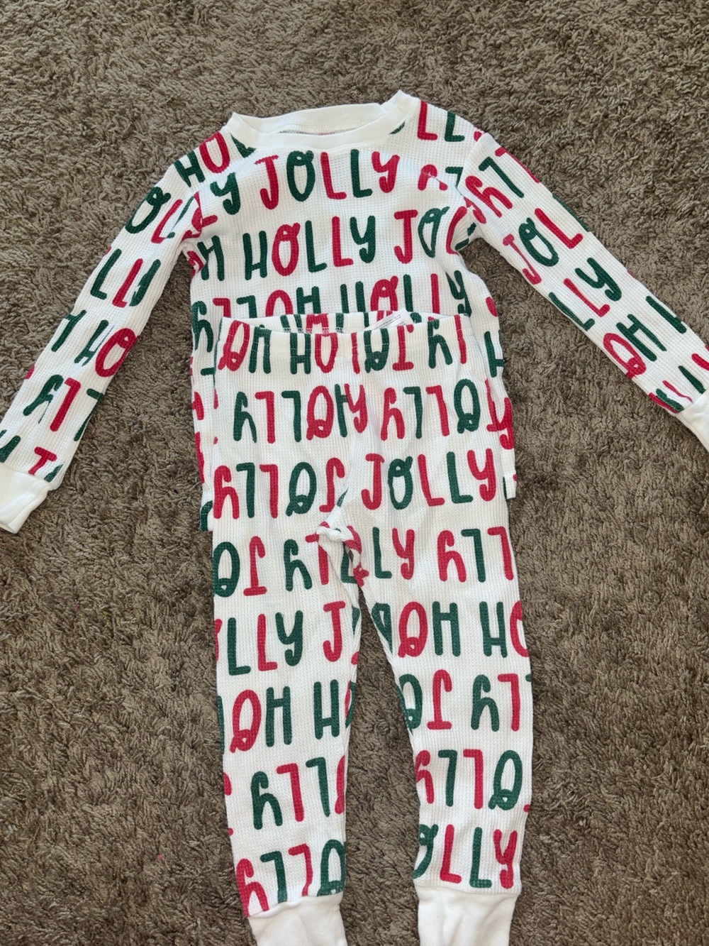 2T Carters Christmas pajama set